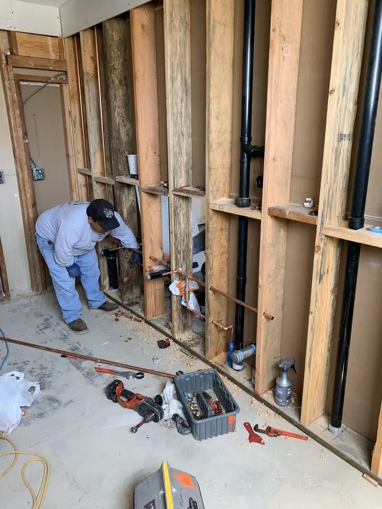 Commercial rough-in plumbing for Gas Line Repair in Belle Isle